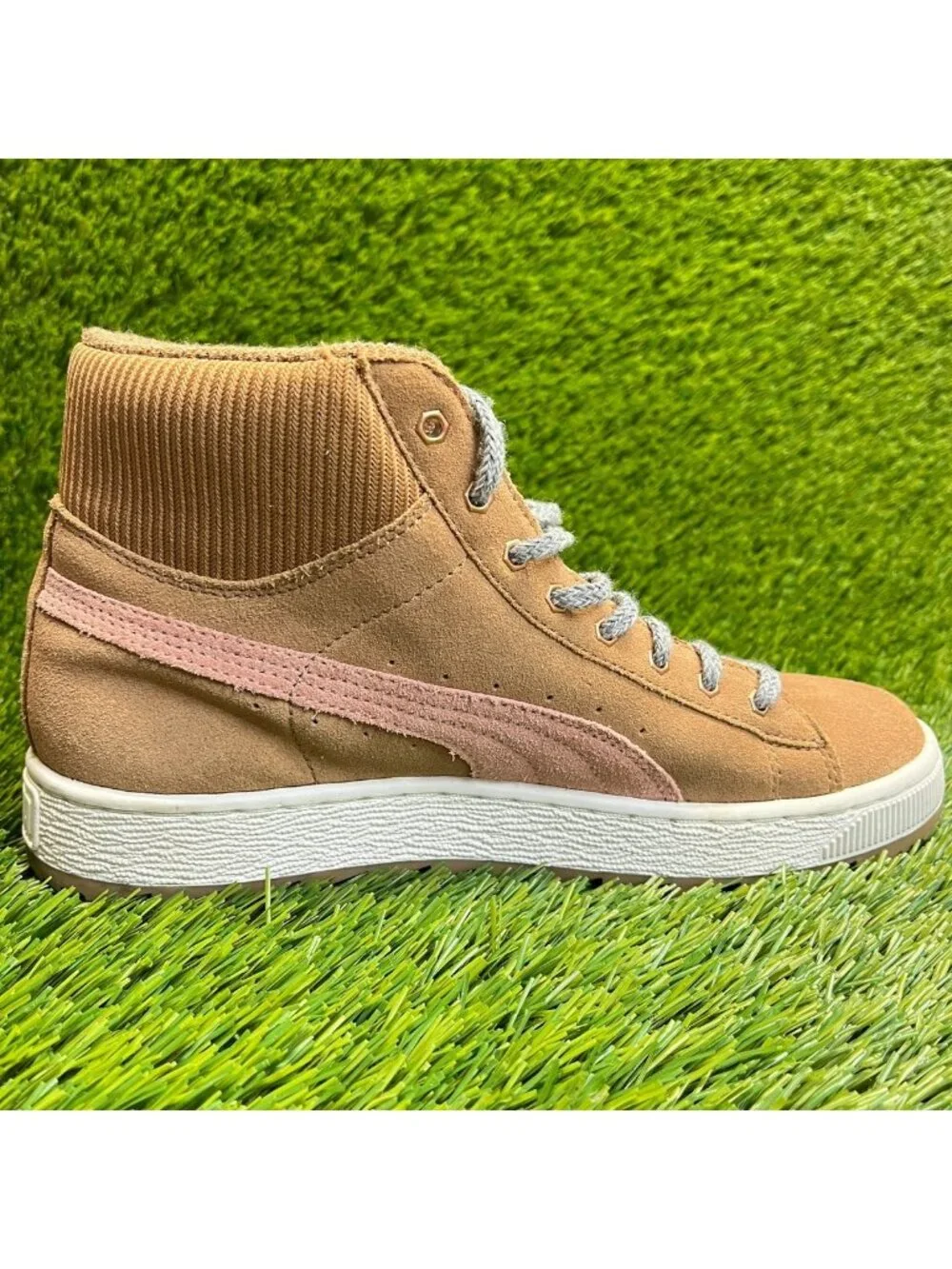 Puma Winterized Rugged Womens Size 8 Brown Pink Athletic Suede Shoes Sneakers